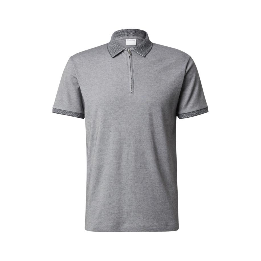 Selected SELECTED Shirt Fave grijs gemêleerd -