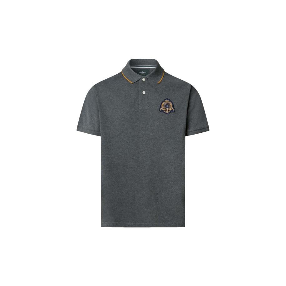 Hackett London Shirt Heritage navy / goudgeel / donkergrijs / oranje Grijs