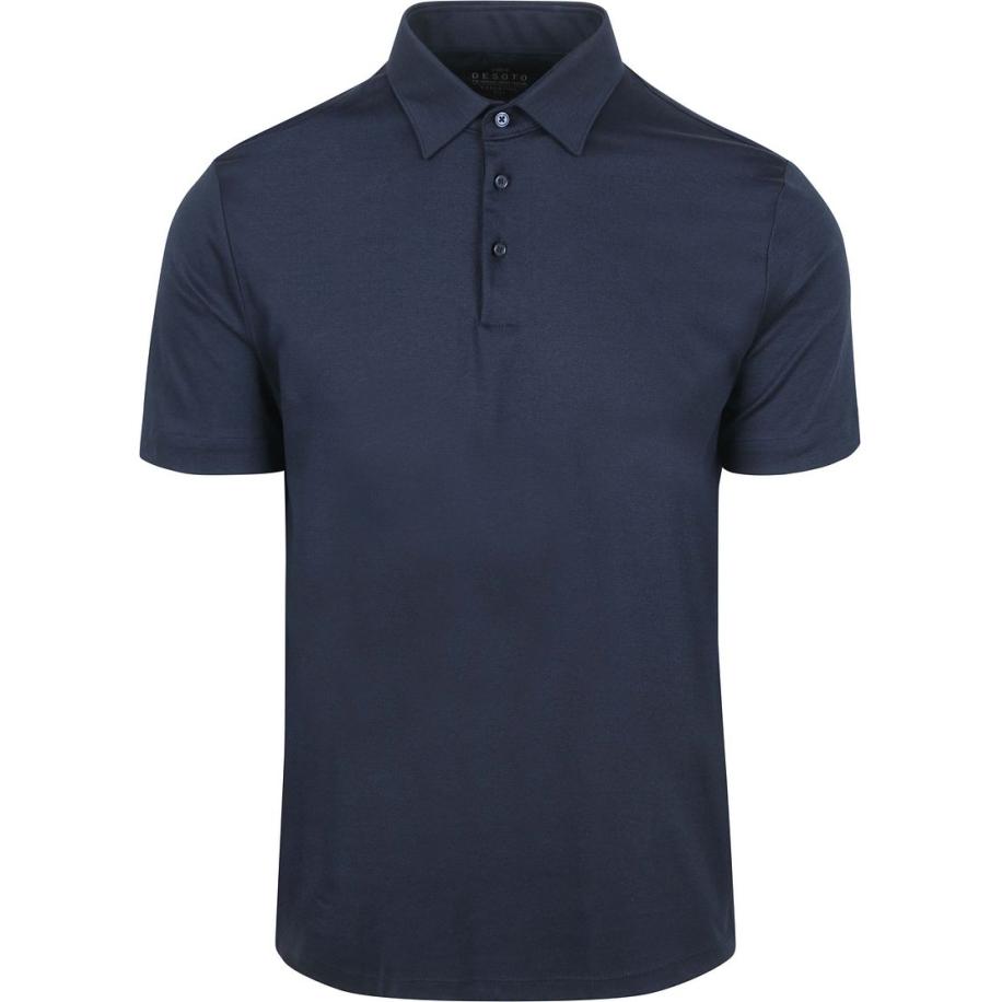 Desoto Poloshirt Essential Navy Blauw