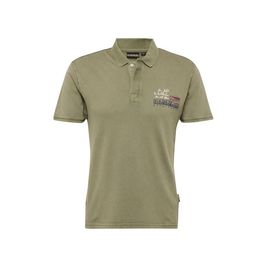 Napapijri NAPAPIJRI Shirt COLVILLE antraciet / groen / wit -