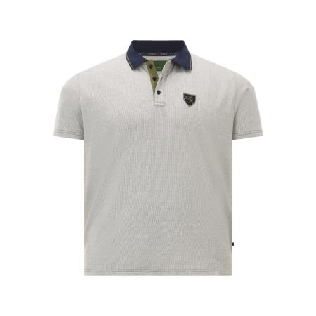 Charles Colby Polo shirt Korte mouw lichtgrijs
