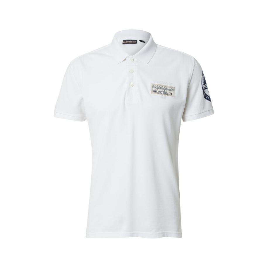 Napapijri NAPAPIJRI Shirt E-AMUNDSE lichtbeige / navy / grijs / wit -