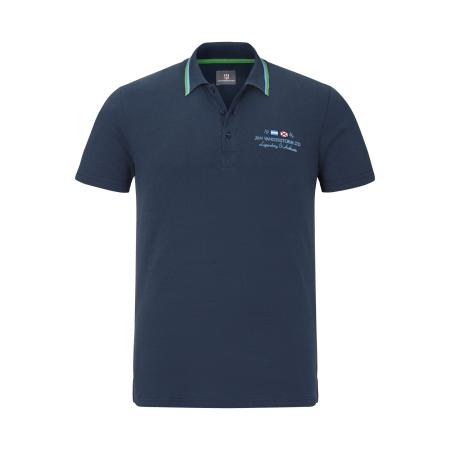 Jan Vanderstorm Polo shirt Korte mouw donkerblauw