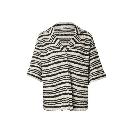 EDITED EDITED Shirt Karlotta zwart / wit