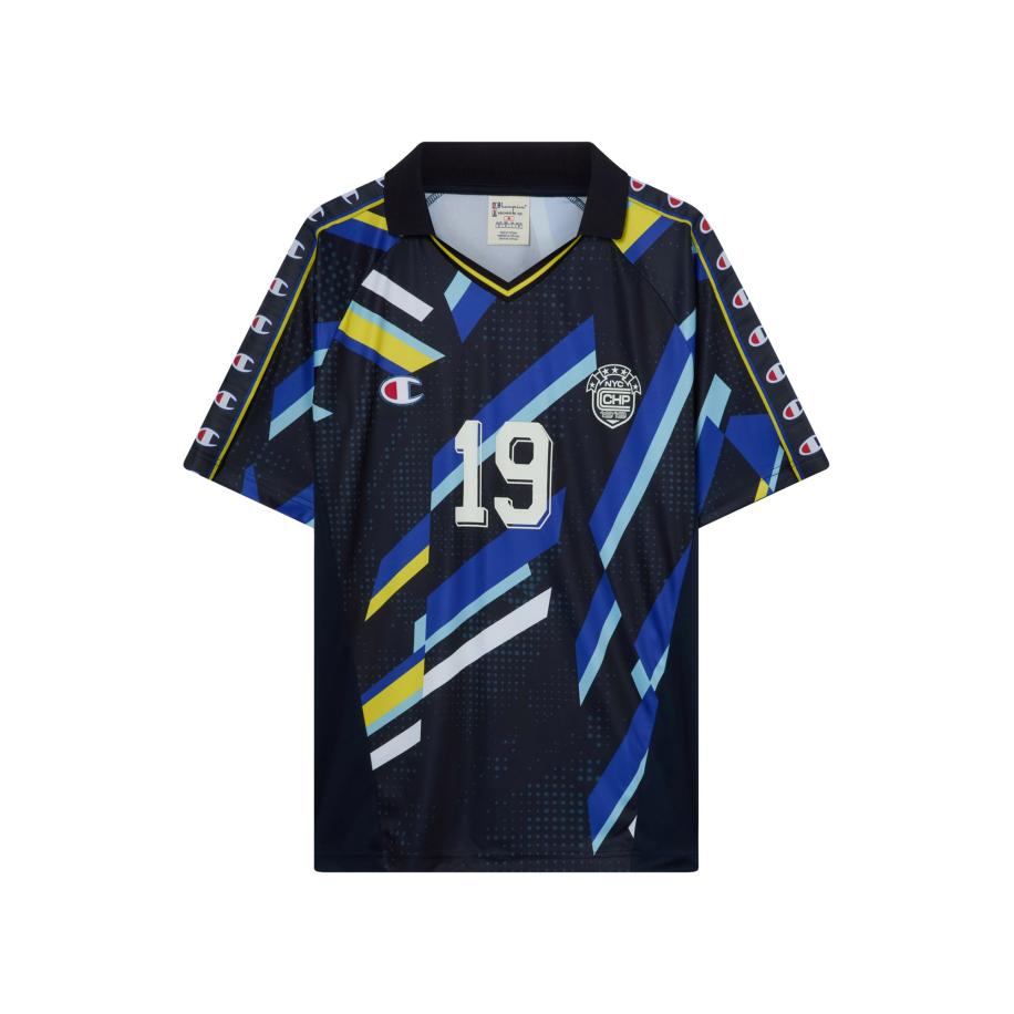 Champion Authentic Athletic Apparel Champion Authentic Athletic Apparel Shirt navy / lichtblauw / geel / wit -