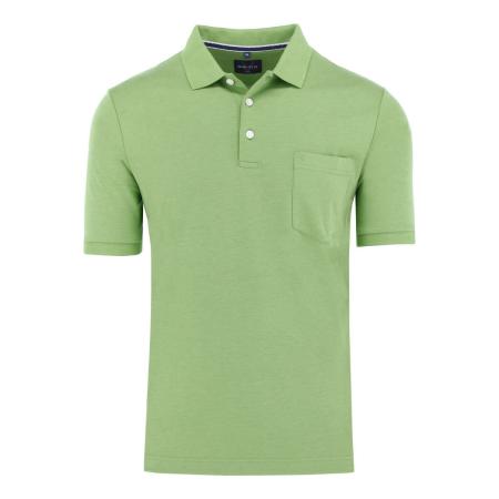 Marvelis Casual Polo shirt Korte mouw limegroen