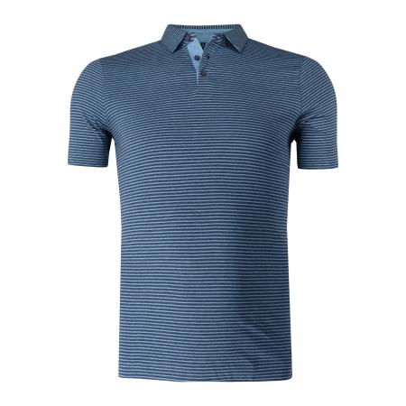 Marvelis Casual Polo shirt Korte mouw rook blauw