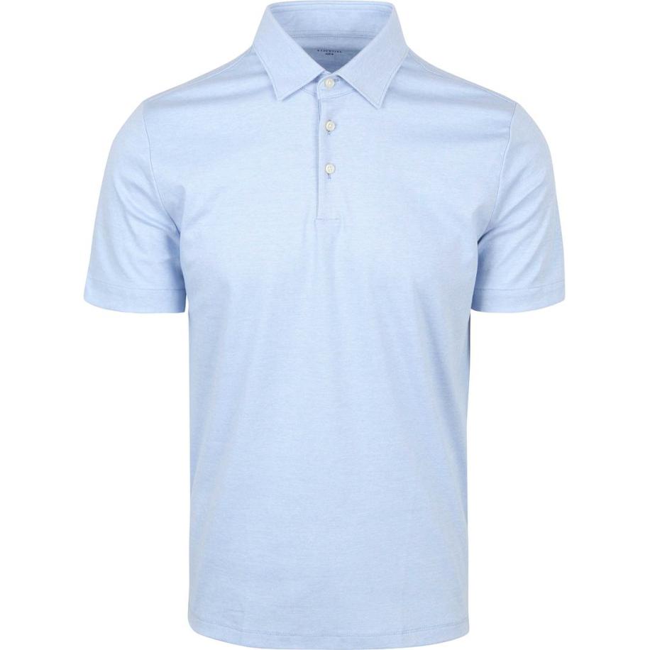 Desoto Poloshirt Essential Lichtblauw Blauw