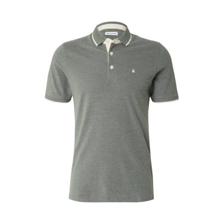 JACK & JONES Shirt JJEPaulos ecru / donkergroen