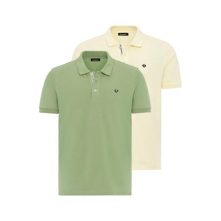 Cool Hill Cool Hill Shirt pasteelgeel / lichtgroen