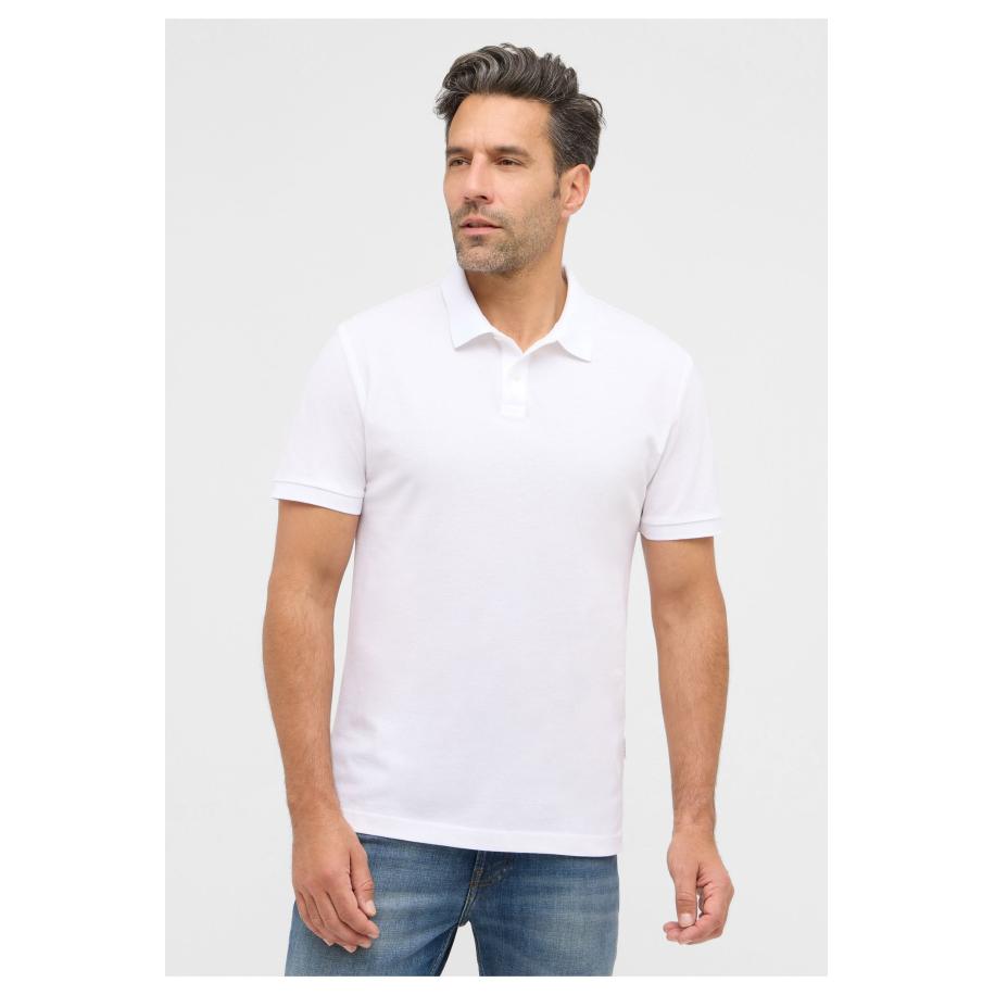 ETERNA Polo shirt Korte mouw wit Wit