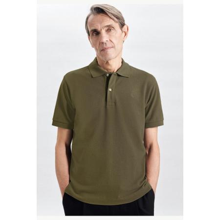 Seidensticker Polo shirt Korte mouw olijfgroen
