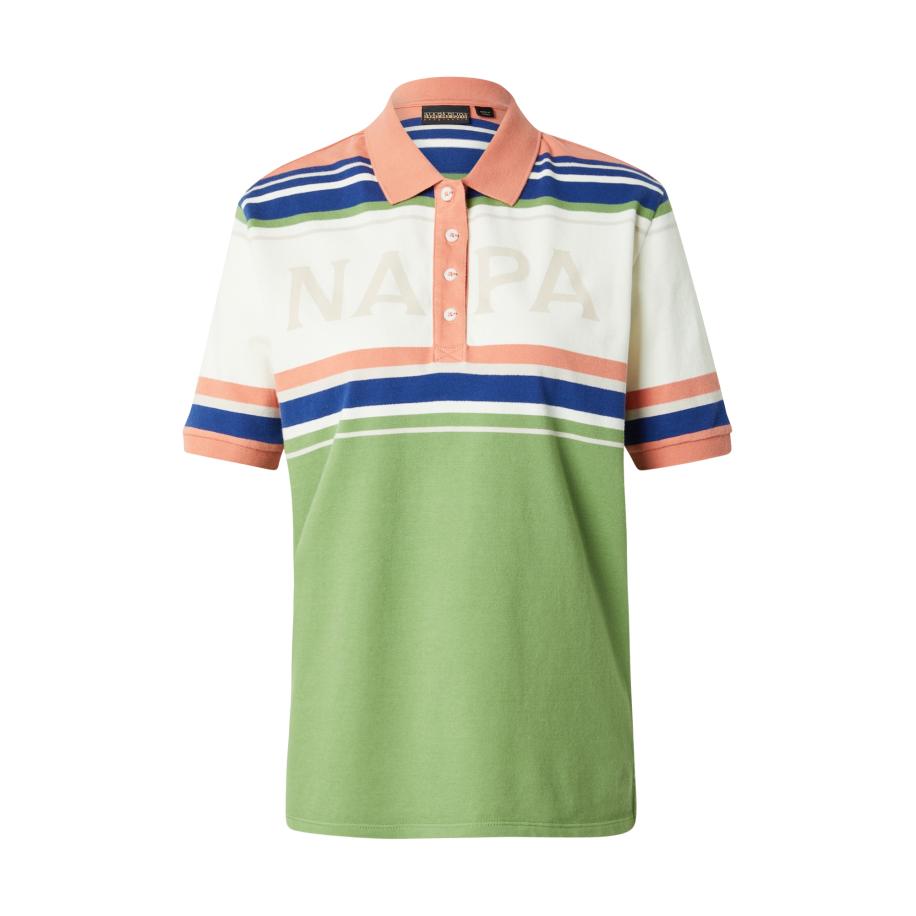 Napapijri NAPAPIJRI Shirt AULLA enziaan / appel / zalm roze / wit -