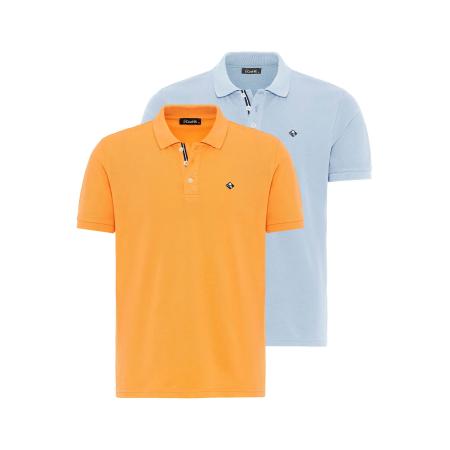 Cool Hill Cool Hill Shirt lichtblauw / oranje