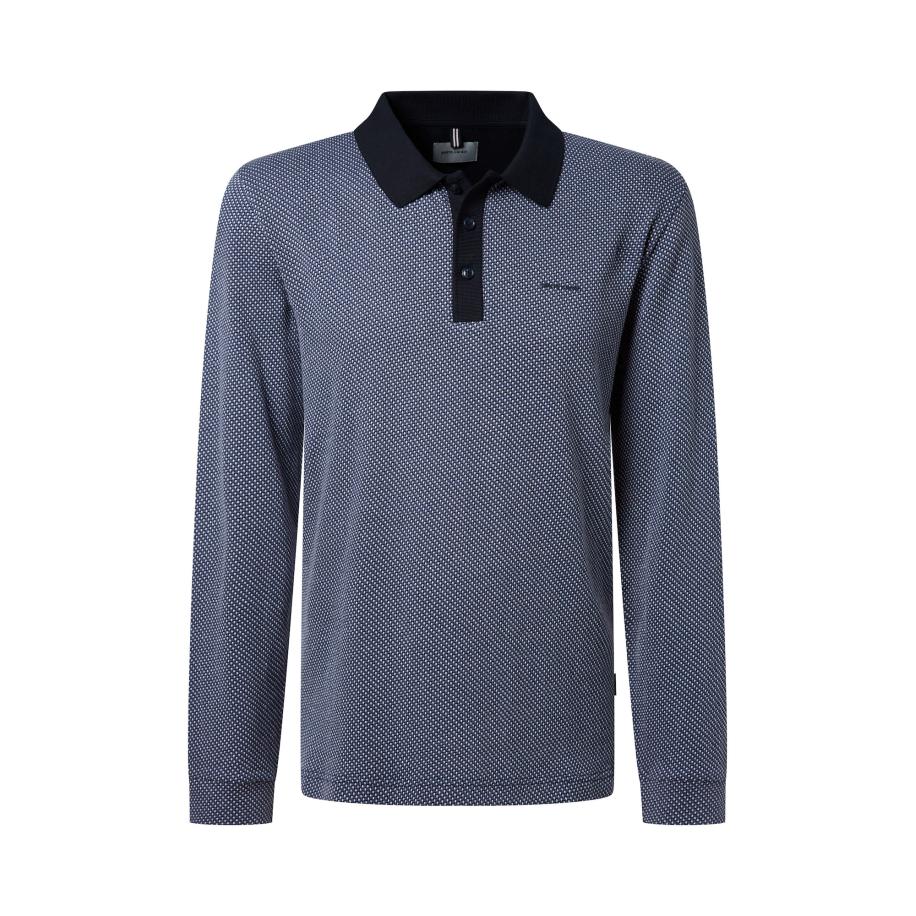 Pierre Cardin PIERRE CARDIN Shirt nachtblauw / wit -
