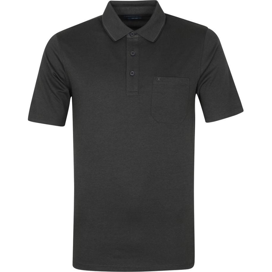 Casa Moda Polo Antraciet Melange Grijs