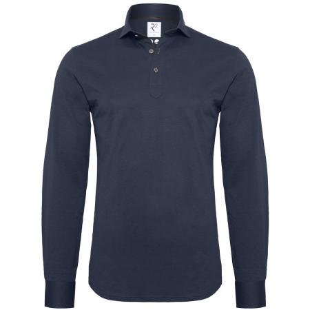 R2 Long Sleeve Polo Jersey Navy