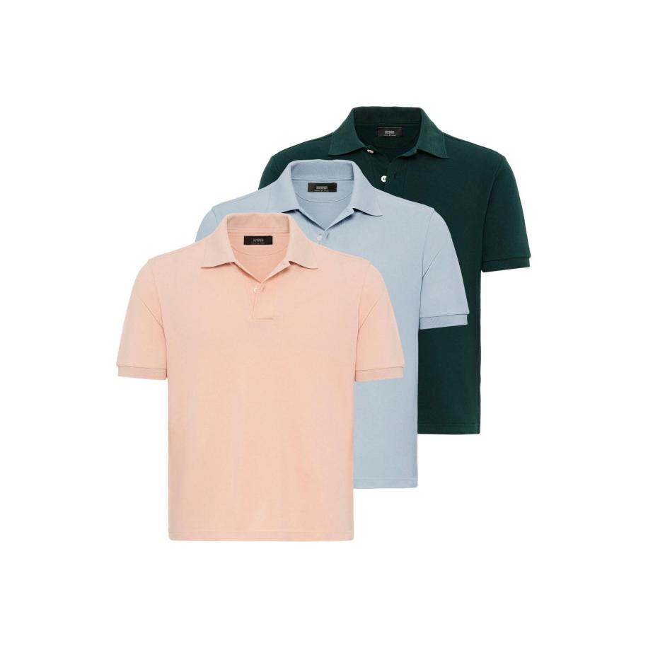 Antioch Antioch Shirt lichtblauw / spar / abrikoos -