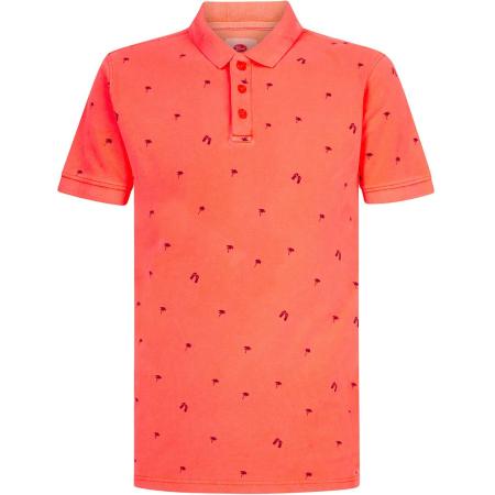 Petrol Polo Palmbomen Oranje