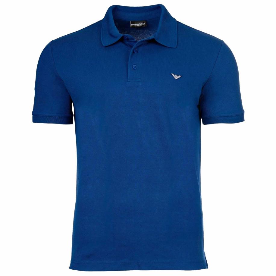 Emporio Armani Emporio Armani Shirt royal blue/koningsblauw / wit -