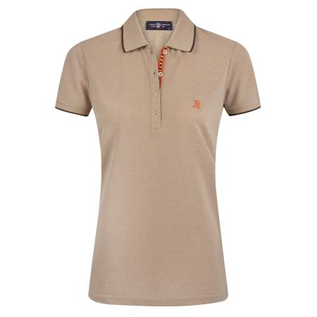 Jimmy Sanders Jimmy Sanders Shirt beige / donkeroranje / zwart