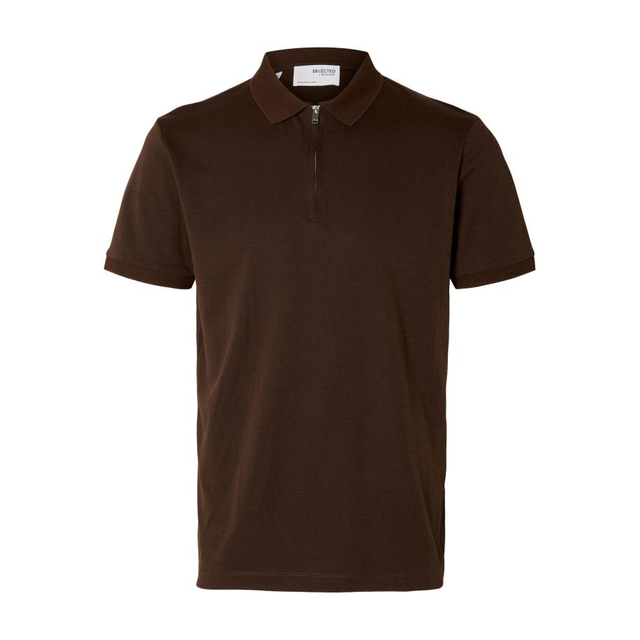 Selected SELECTED Shirt SLHFave chocoladebruin -