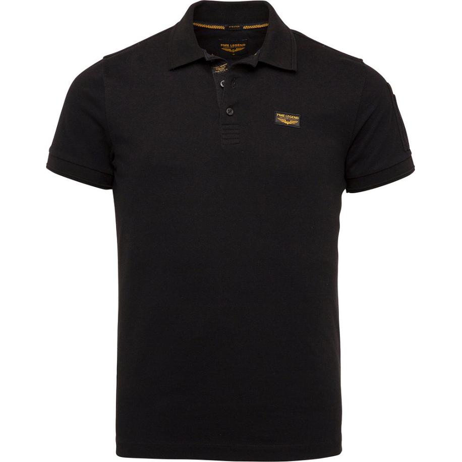 PME Legend Polo Zwart Zwart