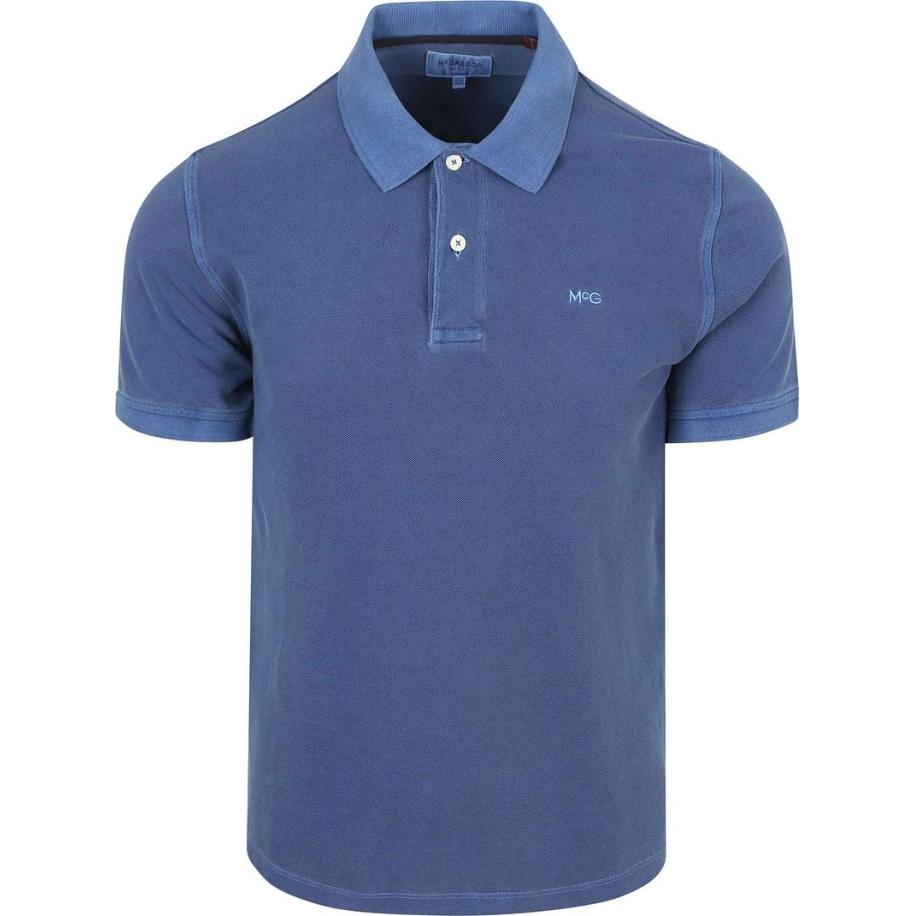 McGregor Piqué Polo Medium Blauw Blauw