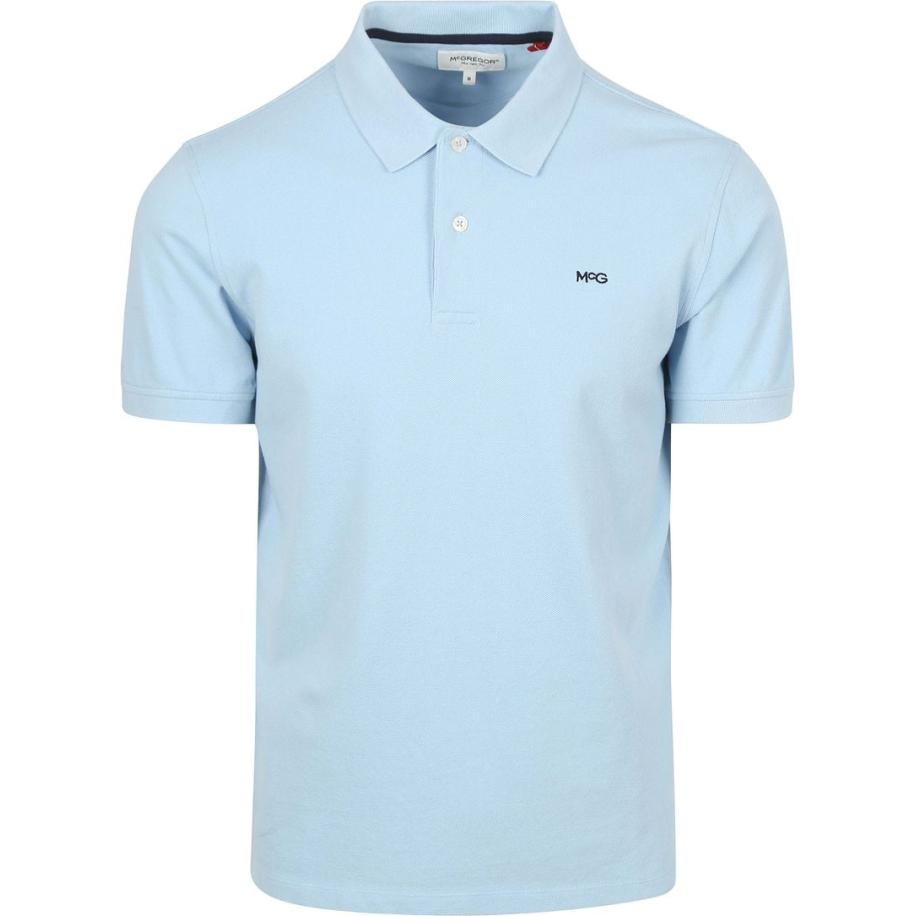 McGregor Piqué Polo Lichtblauw Blauw