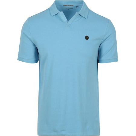No Excess Poloshirt Riva Solid Blauw