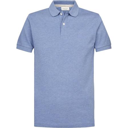 Profuomo Piqué Poloshirt Blauw