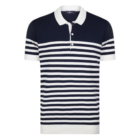 Jimmy Sanders Jimmy Sanders Shirt navy / wit