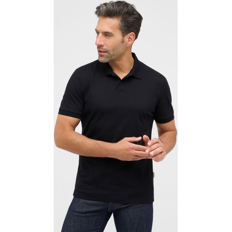 ETERNA Polo shirt Korte mouw zwart Zwart
