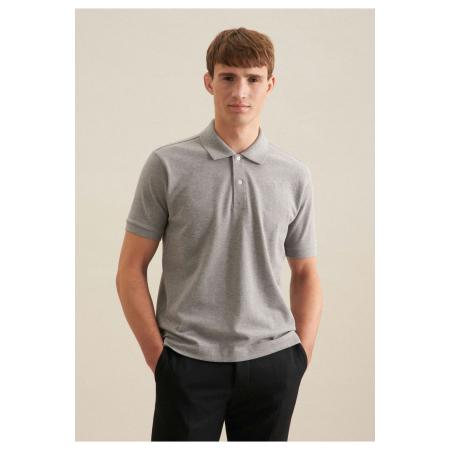 Seidensticker Polo shirt Korte mouw lichtgrijs