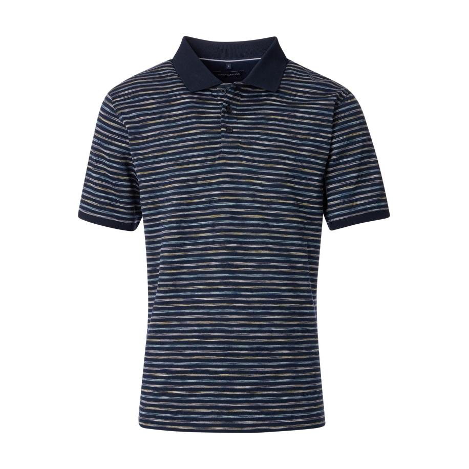 Casa Moda Polo shirt Korte mouw blauw Blauw