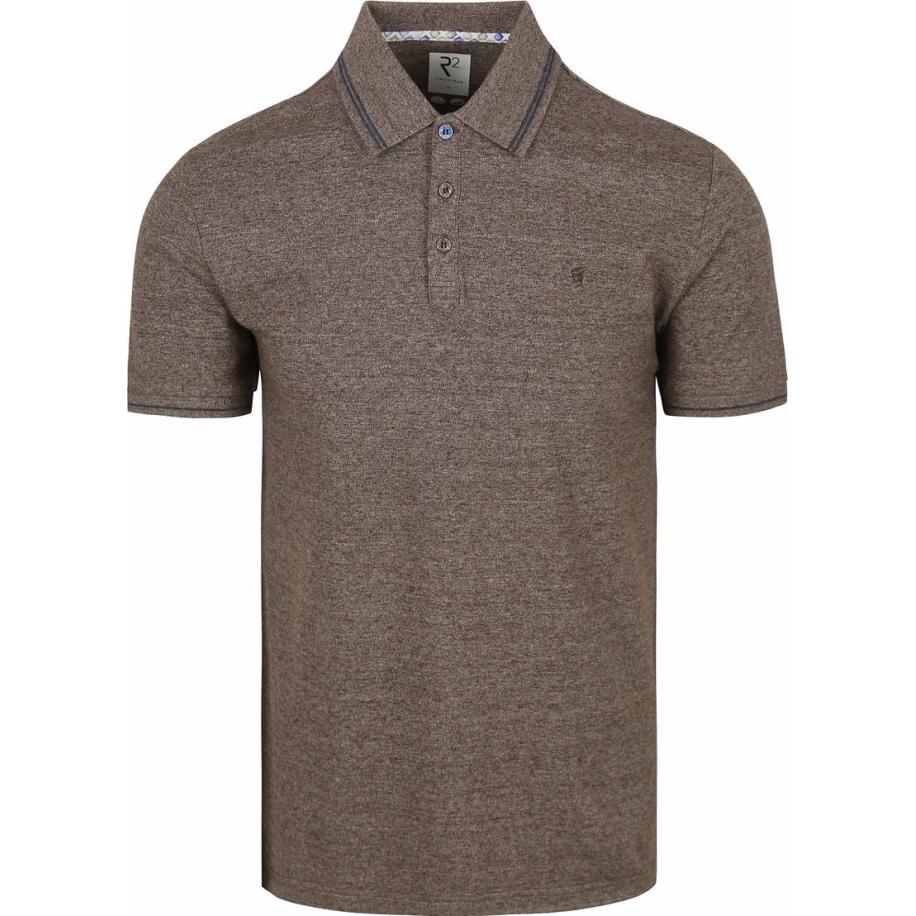 R2 Amsterdam Polo Soft Solid Brown Bruin