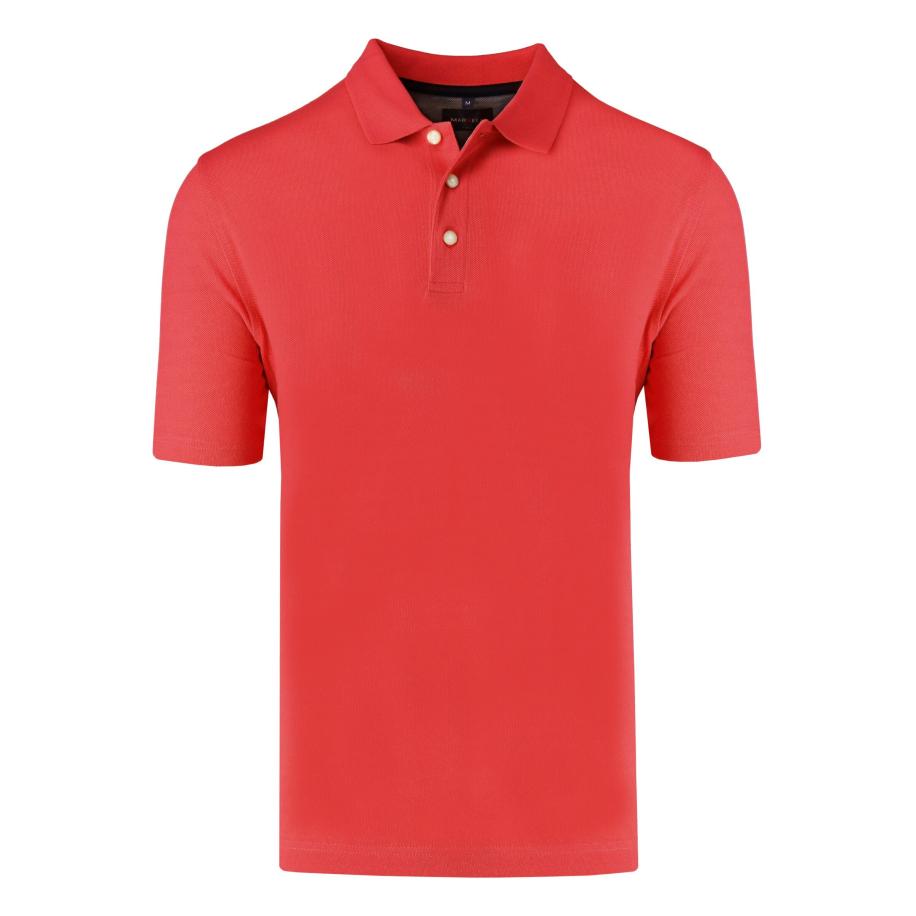 Marvelis Casual Polo shirt Korte mouw lak rood Rood