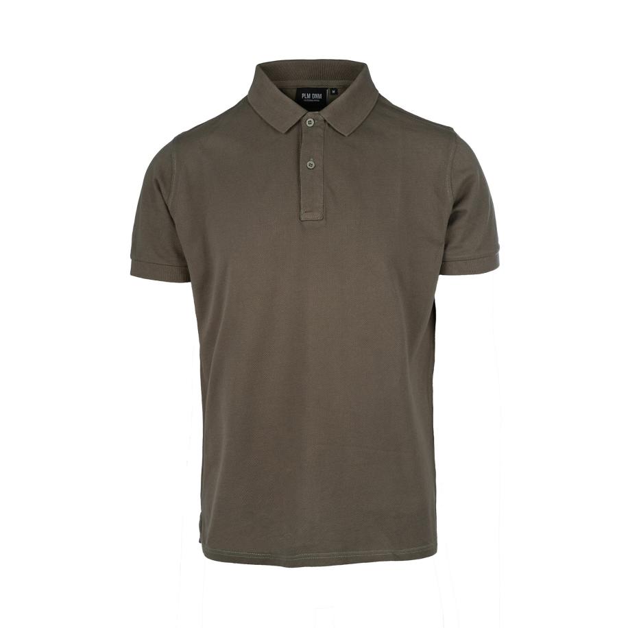 Poolman poolman Shirt Polo Uni Garment Dye Classic Fit bruin -