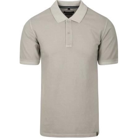Casa Moda Polo Piqué Garment Dye Grijs