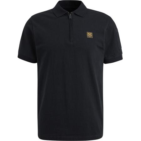 PME Legend Half-Zip Poloshirt Piqué Interlock Navy