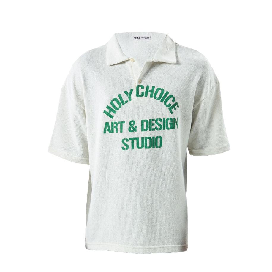 VAMOS CLO VAMOS CLO Shirt groen / offwhite -