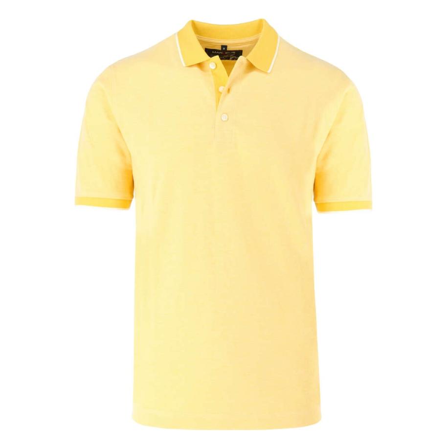 Marvelis Casual Polo shirt Korte mouw citroengeel Geel