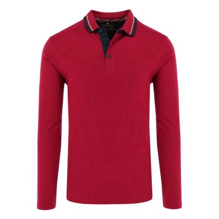 Marvelis Casual Poloshirt lange mouw chianti, Effen
