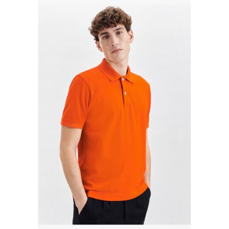 Seidensticker Polo shirt Korte mouw oranje