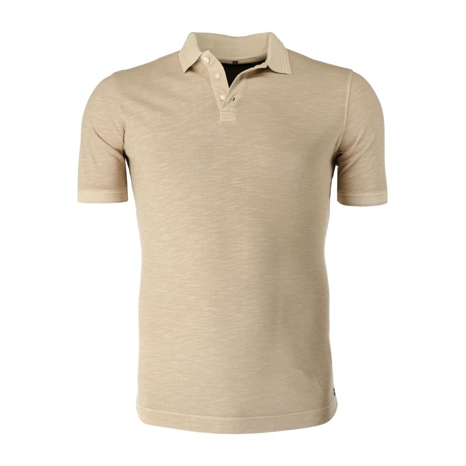 Marvelis Casual Polo shirt Korte mouw kameel Bruin