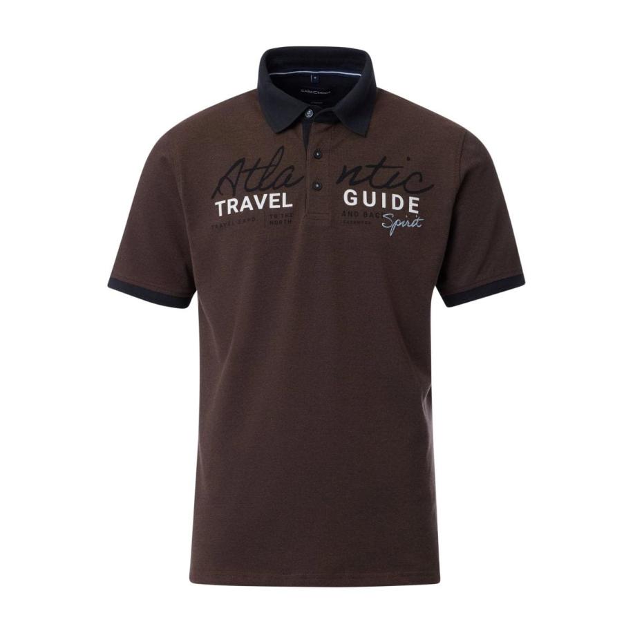 Casa Moda Polo shirt Korte mouw bruin Bruin