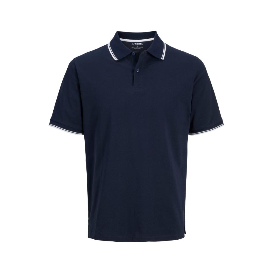 JJ Rebel JJ Rebel Shirt nachtblauw / wit -