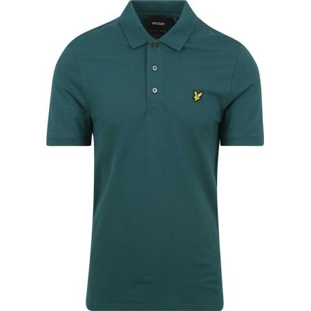 Lyle and Scott Polo Plain Donkergroen