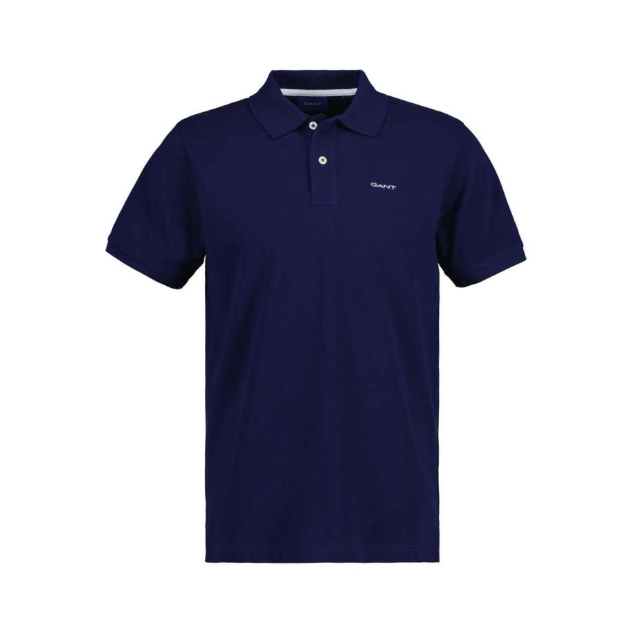 GANT Polo shirt Korte mouw blauw Blauw