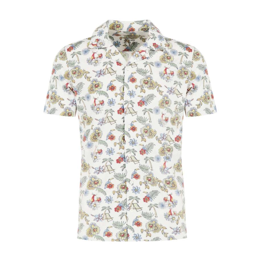 Marvelis Performance Overhemd Korte mouw veelkleurig Wit